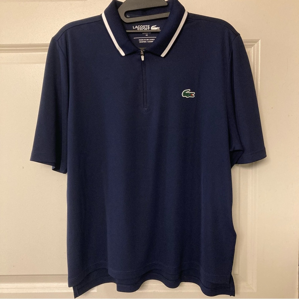 EUC Lacoste Loose Fit Ultra Dry Polo Shirt - L (42)